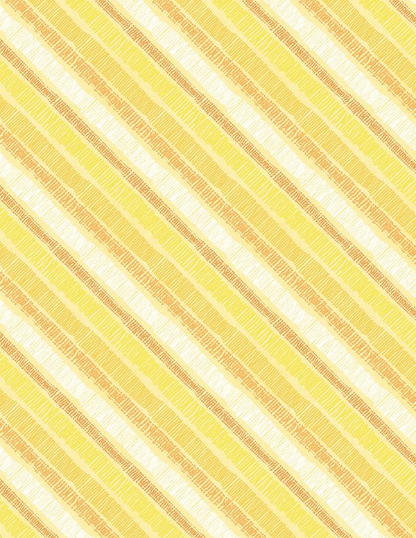 Sunflower Sweet, Diagonal Stripe, Yellow