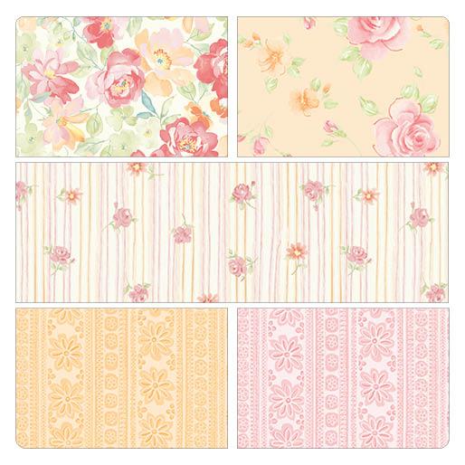 Sweet Baby Rose 1yd Bundle-5 pieces in pinks