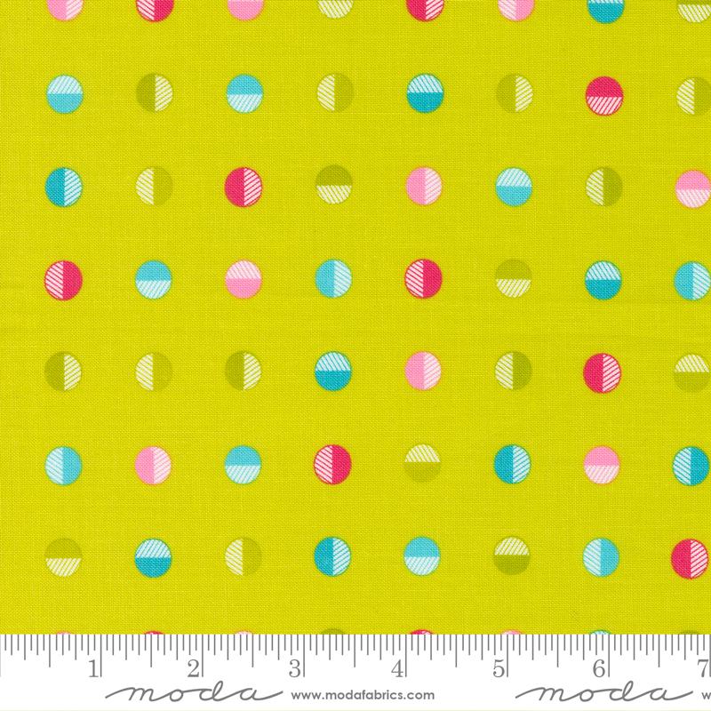 Sweet and Plenty, Multi Dots on Lime