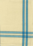 Tea Towel Turquoise and Cream