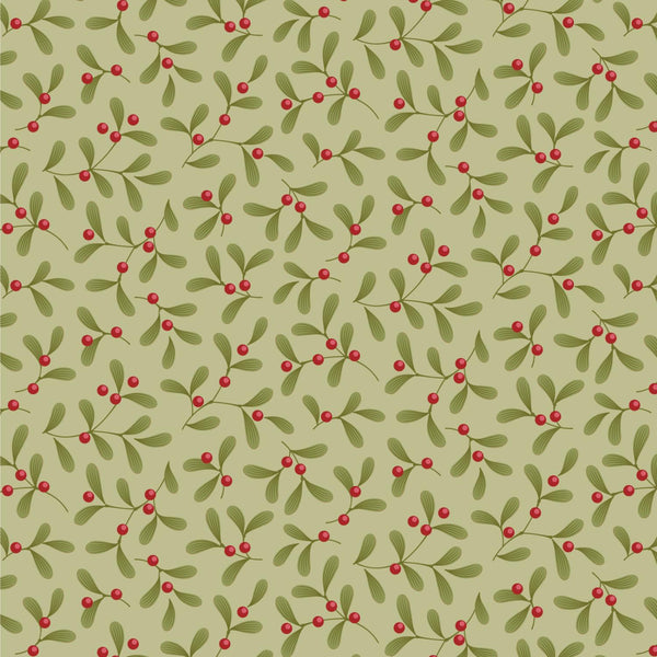 Tilda, Merry Little Christmas, Mistletoe, Pistachio