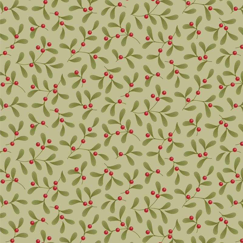 Tilda, Merry Little Christmas, Mistletoe, Pistachio