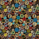 Timeless Treasures, Antique Spool Labels, Multi