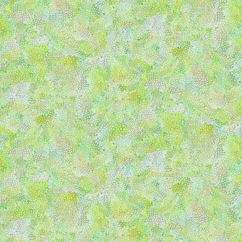 Timeless Treasures, Dragonfly Mist, Bubble Texture, Green
