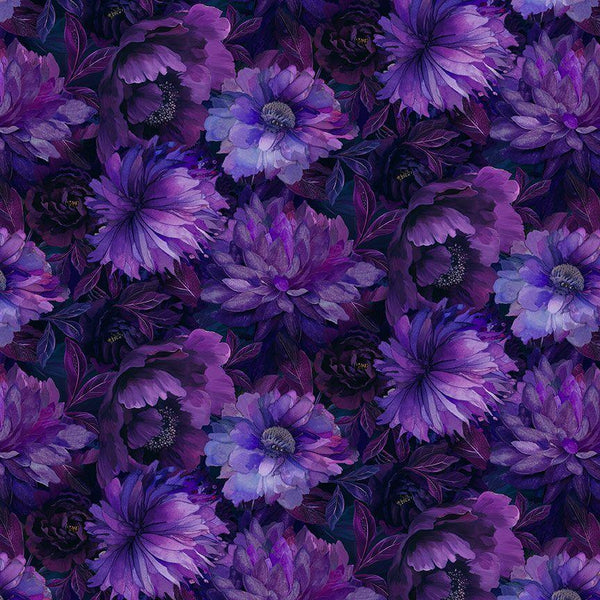 Timeless Treasures, Dragonfly Mist, Nature, Violet