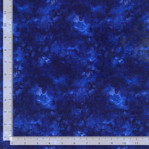Timeless Treasures, Dragonfly Mist, Solidish, Indigo