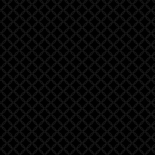 Timeless Treasures, Geo Circles, Black on Black