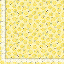 Timeless Treasures, Honey Bear, Bee on Honeycomb, Yellow