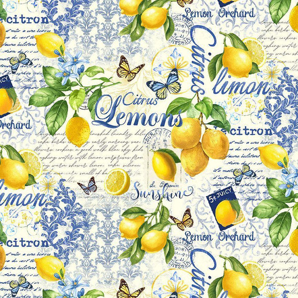 Timeless Treasures, Limoncello, Collage