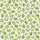 Timeless Treasures, Limoncello,  Leaves on Cream