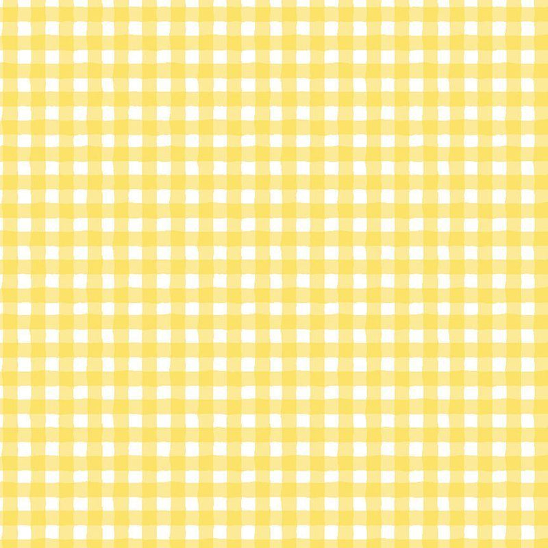 Timeless Treasures, Limoncello, Yellow/White Check