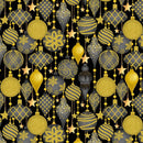 Timeless Treasures, Merry Christmas Metallic, Ornaments