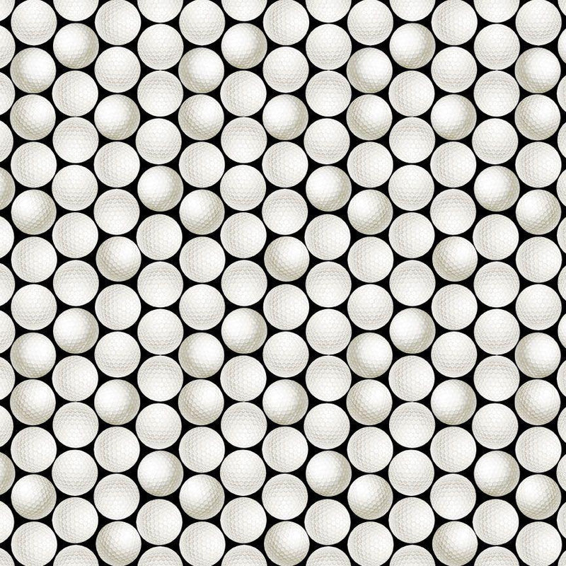 Timeless Treasures, Sports, Golf Balls, Black