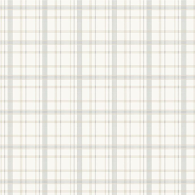 Timeless Treasures, Winter Wonderland, Plaid, Cream