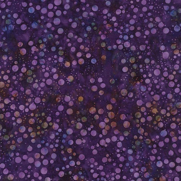 Tonga Batik, Floating Pearls, Purple