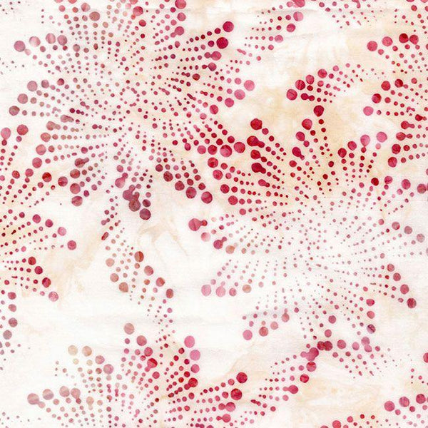 Tonga Batik, Floral Fireworks, Raspberry