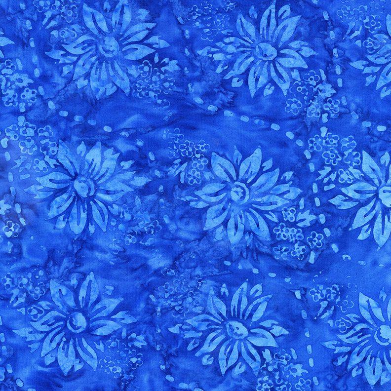 Tonga Batik, Victorian Florals, Sapphire