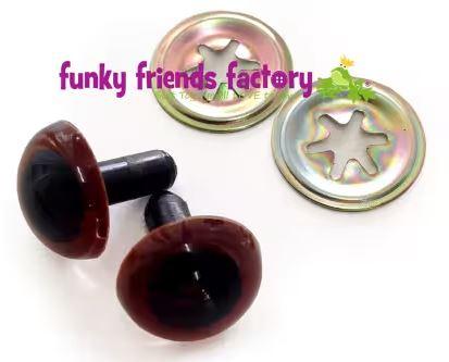Toy Eyes, DK Brown 15mm