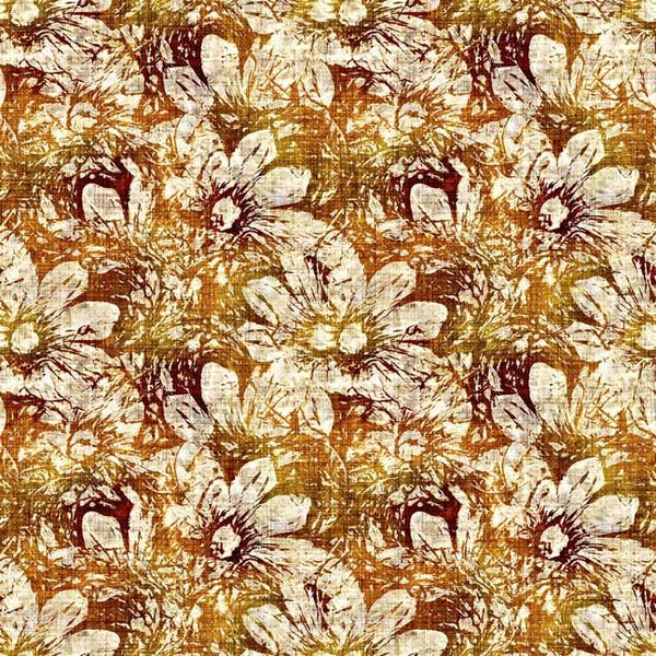 Treasured by QT Fabrics, Daisies, Gold