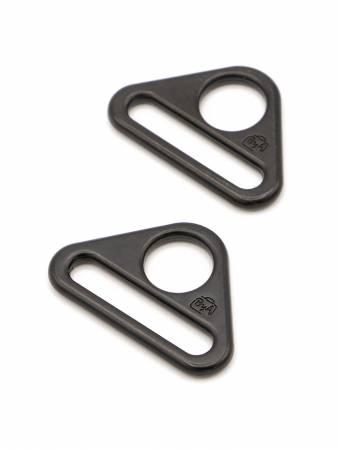 Triangle RIng Flat 1 in Black Metal