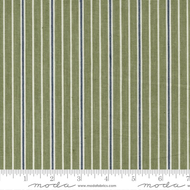 Vista Wovens, Celadon Mini Stripe