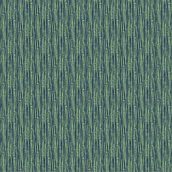 Waters Edge, Tiny Bamboo Stripe, Green