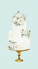 White Wedding, Main Panel, Wedding Cake, 24" X 43"