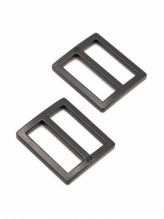 Widemouth Sliders Black Metal 1 inch/Set of 2