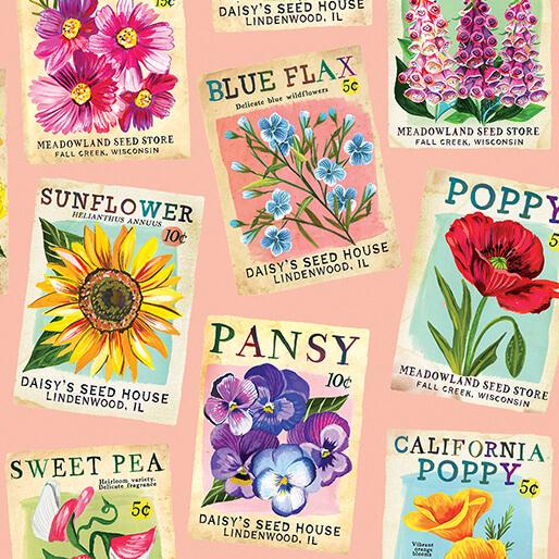 Wildflower Heart 16509 26, Heritage Seedpacks, Light Peach Jam