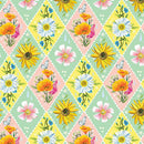 Wildflower Heart 16510 99, Daisyfield Lattice, Multi