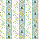 Wildflower Heart 16512 50, Honeyland Stripe, Light Prairie Sky