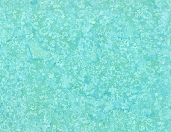 Wilmington Batiks,  Aqua Dotty Floral