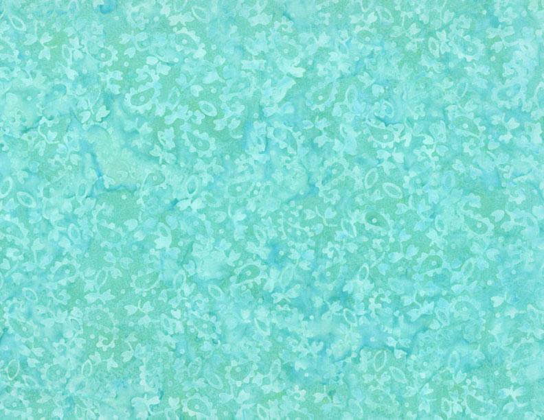 Wilmington Batiks,  Aqua Dotty Floral