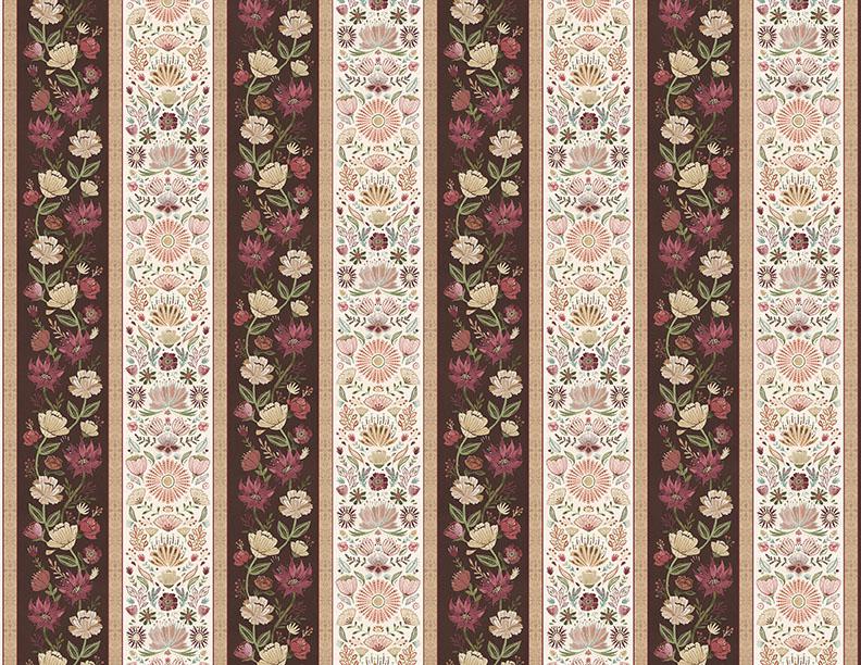 Wilmington Fabrics, Floralscape, Border Stripe