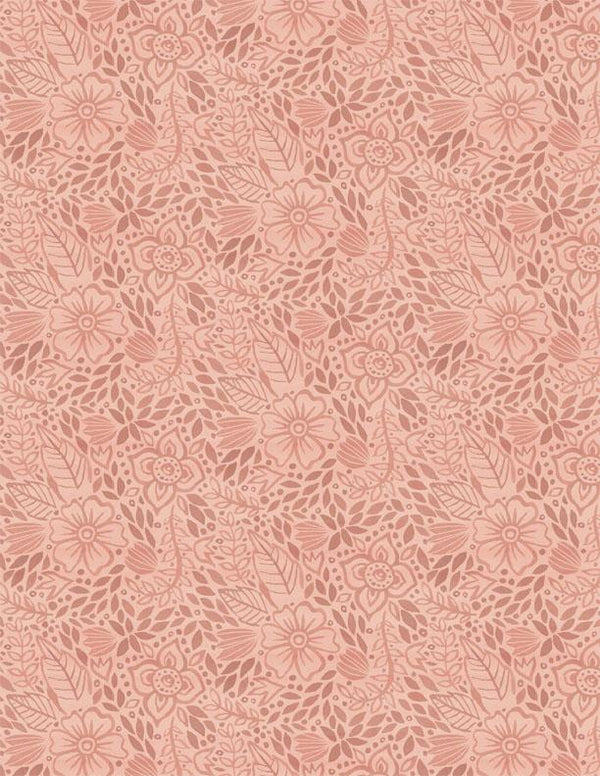 Wilmington Fabrics, Floralscape, Tonal Floral, Peach