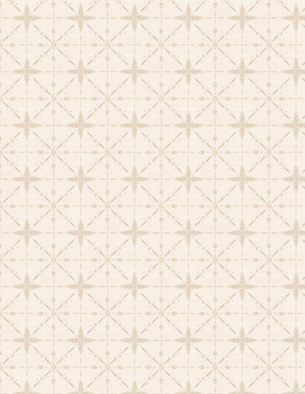 Wilmington Fabrics, Floralscape, Tonal Geometric, Cream