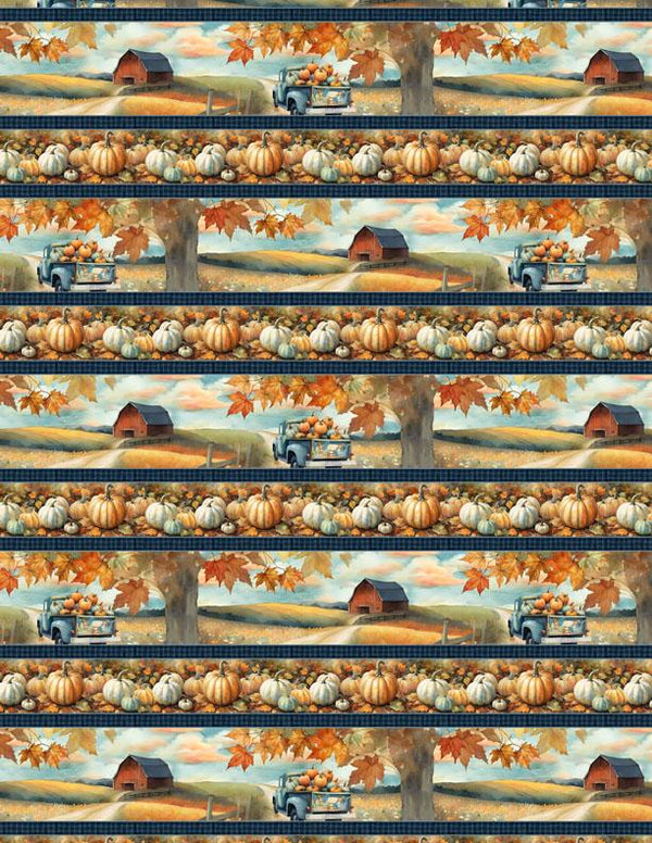 Wilmington Fabrics, Glorious Fall, Border Stripe Print