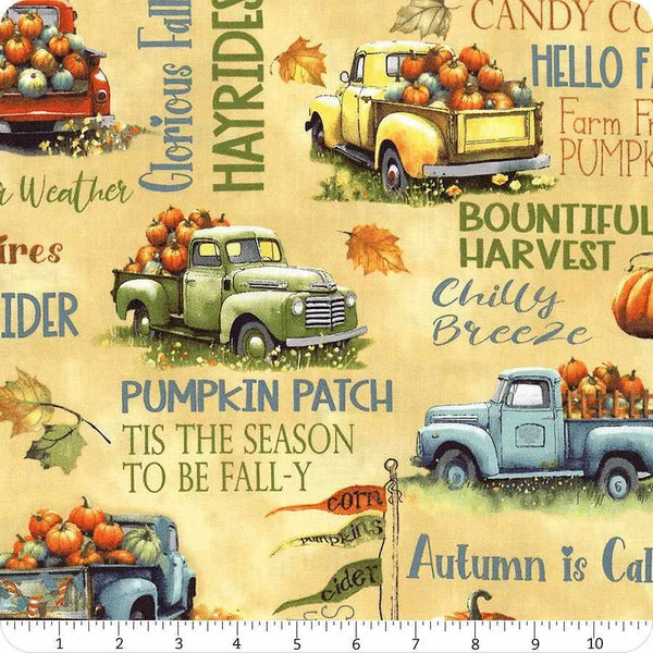 Wilmington Fabrics, Glorious Fall, Large Allover, Yellow