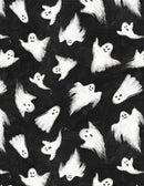 Wilmington Fabrics, Midnight Hauntings, Flying Ghosts, Black