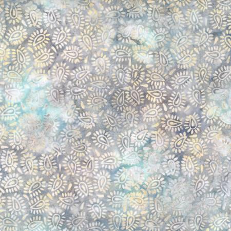 Wilmington Prints, Moonlight Batik - Light Blue Paisley