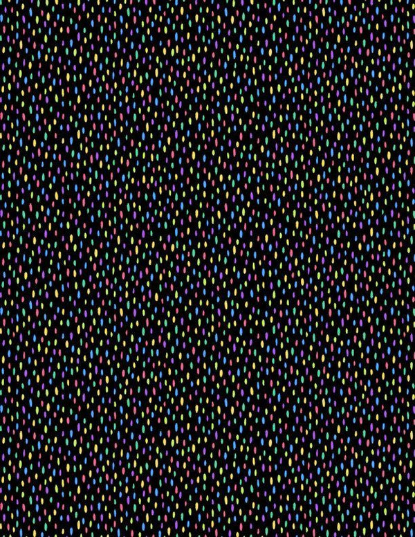 Wilmington Prints, Tropical Flair - Jungle Dots - Black