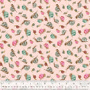 Windham Fabrics, Forest Fruits, Snails, Pale Pink