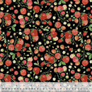 Windham Fabrics, Forest Fruits, Strawberries, Black