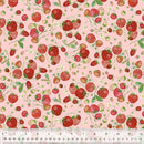 Windham Fabrics, Forest Fruits, Strawberries, Pink