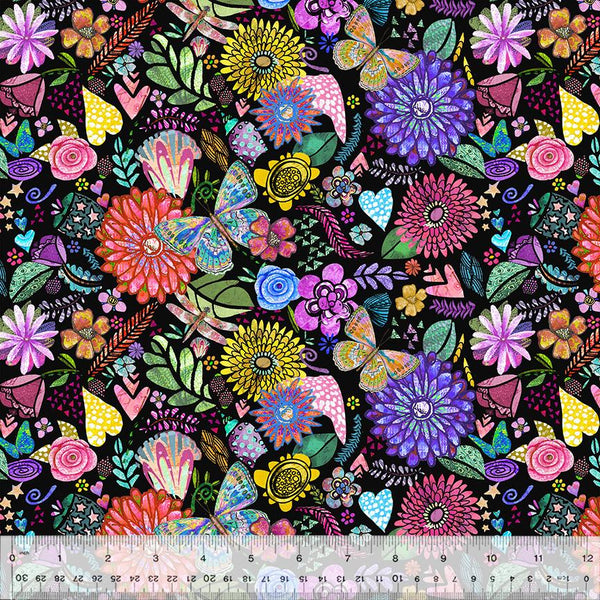Windham, Jennifer Lambein, Shine On, Collage, Black