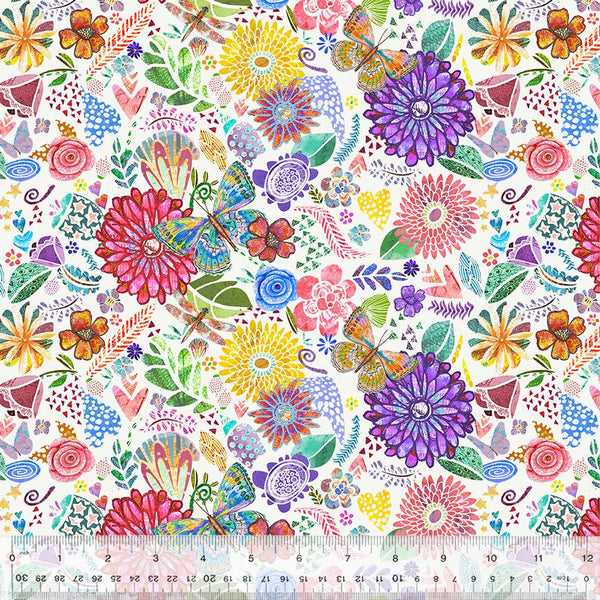 Windham, Jennifer Lambein, Shine On, Collage, White
