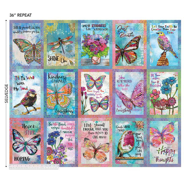 Windham, Jennifer Lambein, Shine On, Spread Kindness, 36" Panel