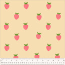 Windham, Strawberries Wide Backing, Ecru