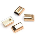 Zipper Cord End Gold Set of 4