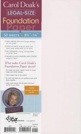Carol Doak's Legal Size Foundation Paper